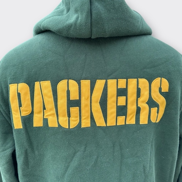 NFL GREEN BAY PACKERS Black Ops Reversible Full Zip Hoodie Team Jacket Men Small - Picture 7 of 15